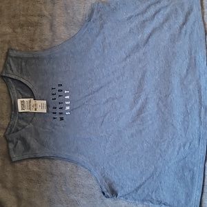 Crop tank with wording